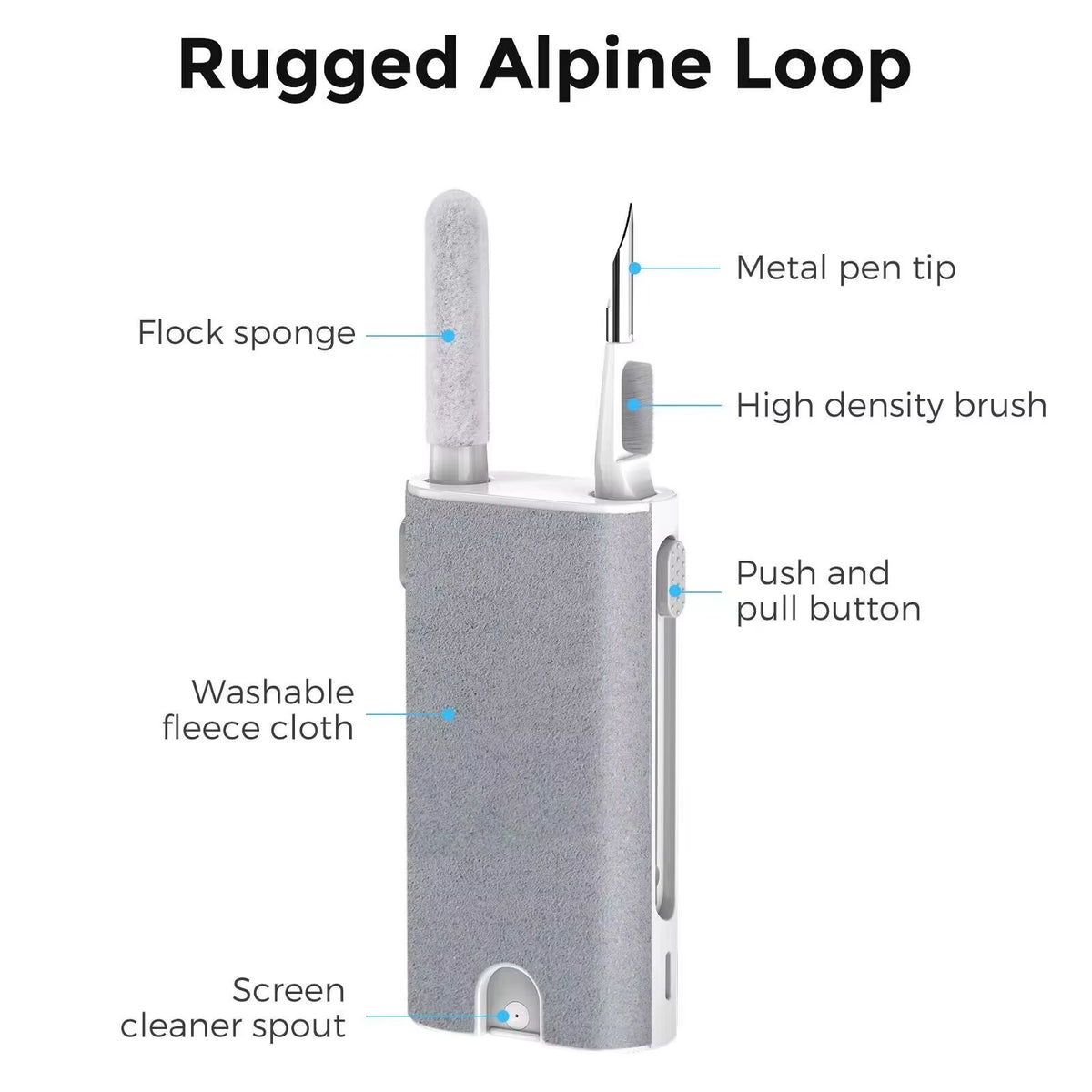 5 in 1 Cleaner Bursh Kit for Bluetooth Earphone Phone Laptop Screen Earbuds Case Cleaning Pen Kit for Airpods Pro 1 2 3 Tablet
