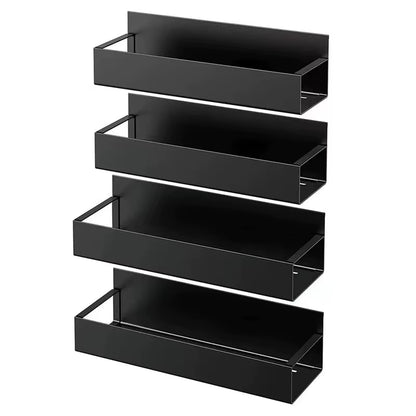 2Pcs Magnetic Storage Shelf Household Kitchen Refrigerator Washing Machine Side Hanging Storage Rack, Multifunctional Storage