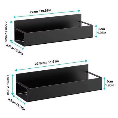 2Pcs Magnetic Storage Shelf Household Kitchen Refrigerator Washing Machine Side Hanging Storage Rack, Multifunctional Storage